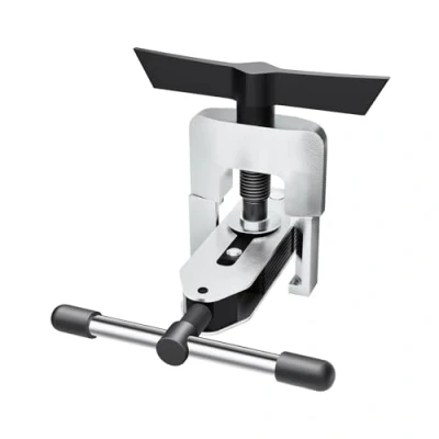 Image of Flexzion Eccentric Flaring Tool HVAC Kit for 3/16 5/8 inch Tubing &amp; Piping, Brass Aluminum Copper Flare with SAE 45 Degree Angle Cone Gas Refrigeration Brake Line Application