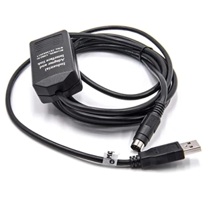Image of vhbw USB programming cable for control system Allen Bradley microLogix 1000, 1100, 1200, 1400, 1500, micro Panelviews replaces 1761 CBL PM02