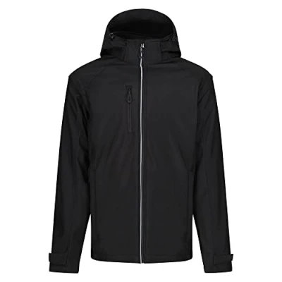 Image of Regatta Professional Men&#039;s Waterproof Erasmus 4 In 1 Softshell Jacket Black, Size: L