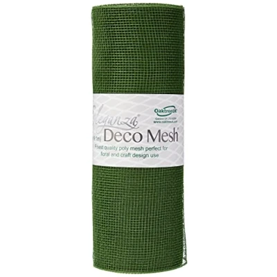 Image of Eleganza Deco Mesh 25cm x 9.1m Sage Green No.51, Synthetic Material, 25 cm 9.1 m