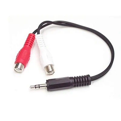 Image of StarTech.com 6in Stereo Audio Y Cable 3.5mm Male to 2x RCA Female Headphone Jack Computer / MP3 1x Mini (MUMFRCA)