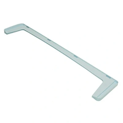 Image of Hotpoint Indesit Fridge Freezer White Glass Shelf Front Trim. Genuine part number C00114611