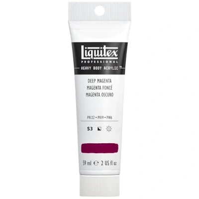 Image of Liquitex professional heavy body acrylic paint 59 ml tube, deep magenta