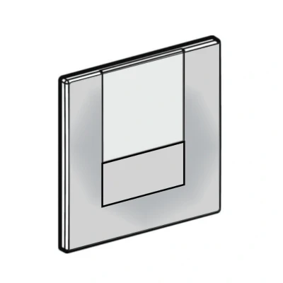 Image of Geberit Tango urinal cover plate chrome (241.924.21.1)