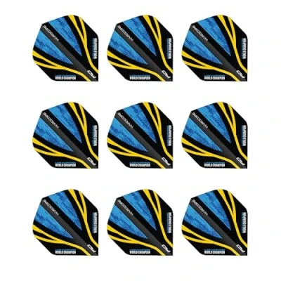 Image of RED DRAGON Luke Humphries WC Hardcore Standard Dart Flights 3 Sets Per Pack (9 in total)