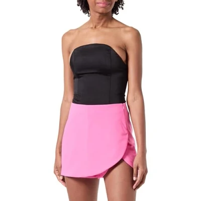 Image of VERO MODA Women&#039;s Vmmary Hw Short Skort, Pink Cosmos, 3 UK