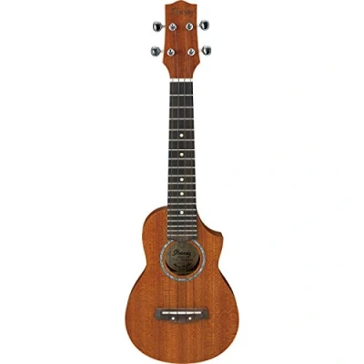 Image of Ibanez UEWS5 OPN UEW Series Acoustic Ukelele Cutaway Soprano Style 4 String Open Pore Natural