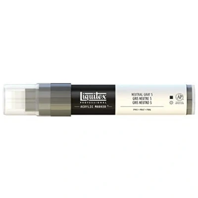Image of Liquitex Professional Paint Marker with 8 15 mm Wide Nib Neutral Gray 5