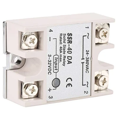 Image of Hilitand DC AC Single Phase Solid State Relay, SSR 40DA 40A Input Voltage 3 32V Output 24 380V