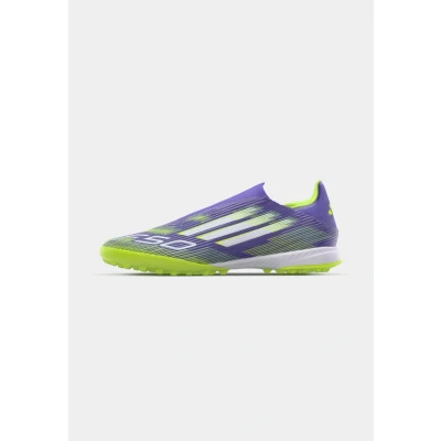 Image of adidas Performance F50 League LL TF Astro turf trainers, Men&#039;s, Size: 6, Purple rush/footwear white/lucid lemon shoes