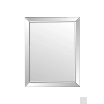 Image of MirrorOutlet Milton Manor Modern Venetian Bevelled Wall Mirror 3&#039;ft10 x 3ft1 (120cm 94cm), Frameless, DC013 M