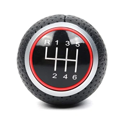 Image of Viviance 6 Speed Manual Car Gear Shift Knob Compatible with Audi A1 A3 A4 A5 B6 B7 B8 A6 S4 8K 8T Q2 Q3 Q5 8R S Line Ibiza 6J Passat Golf MK4