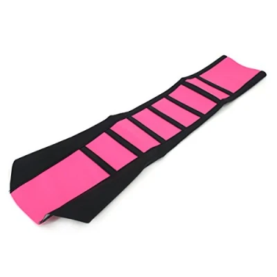 Image of Alamor Universal Soft Gripper Motorcycle Seat Cover Rib Skin Rubber Dirt Bike Enduro Pink