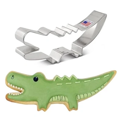 Image of Ann Clark Cookie Cutters Cute Alligator Cutter, 12.7 cm