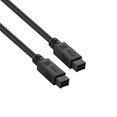 Image of baolongking 2m FireWire 1394b 800 IEEE 9 pin to Male Cable for Mac Pro, MacBook Mini, iMac PC,Digital Cameras, SLR (9 pin)