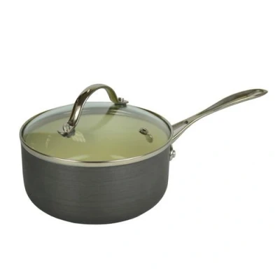 Image of 16CM COOKWARE Set Stainless Steel Handle Glass LID Sauce PAN Saucepan Ceramic