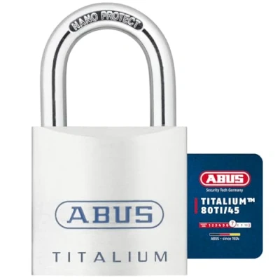 Image of ABUS 80ti/45 45mm Carded Titalium Padlock