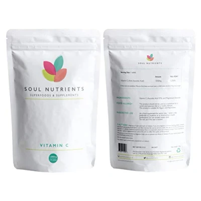 Image of Vitamin C 1000mg New Handbag Pouch Perfect Stocking Filler 10 Tablets Vegan Friendly Sugar Free UK Brand
