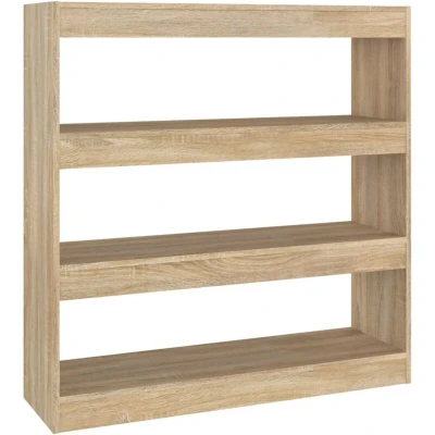 Image of vidaXL Book Cabinet/Room Divider Sonoma Oak 100x30x103 cm