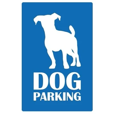 Image of Dog parking shop sign 1mm flexible Plastic (200mm x 150mm)
