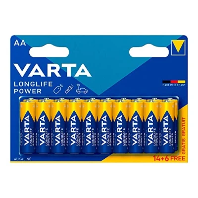 Image of 20 x AA LR6 1.5V Alkaline Varta High Energy Batteries 2023