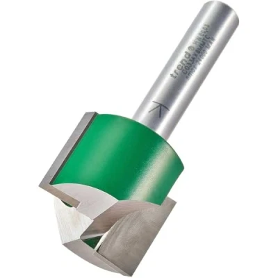 Image of Trend Double Edged Router Bit 25mm Diameter x 19mm Cut, Suitable for Applications such as Engraving, Grooving, Folding and Flat Chroming, C033AX8MMTC