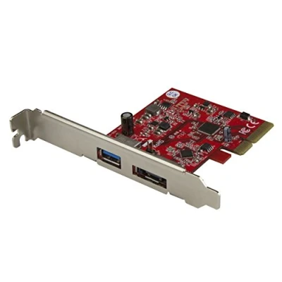 Image of StarTech.com 2 Port USB 3.1 Gen 1(10Gbps) and eSATA(6Gbps) PCIe Card PCI Express Controller 1x A eSATA (PEXUSB311A1E)