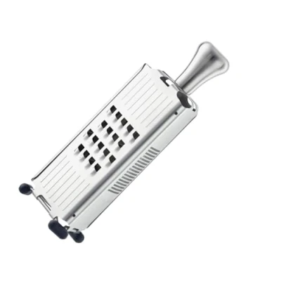 Image of Rösle 95009 Multi Functional Grater, Silicone 18/10 Stainless Steel, Silver Coloured/Black