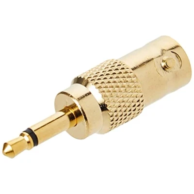 Image of PRO SIGNAL PSG02771 Adaptor, BNC Socket to 3.5mm Jack Plug, Gold