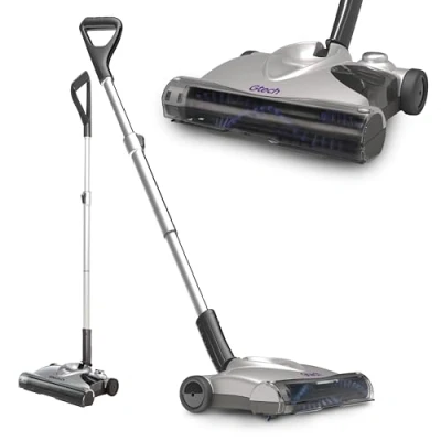 Image of Gtech SW02 Carpet Sweeper Cordless Lightweight Low Profile Up to 60 mins Runtime, Silver / Grey