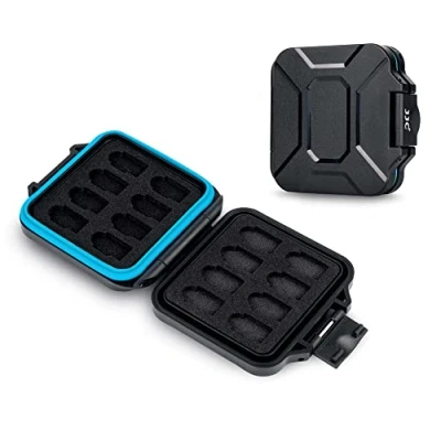 Image of JJC 16 Slots Memory Card Case Slim Holder for Micro SD SDXC SDHC TF Cards, Water Resistant Anti Shock Portable MSD Storage Carrying Box Organizer with Soft EVA Foam Interior
