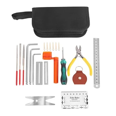 Image of Dciustfhe 26 Pcs Guitar Repairing Maintenance Tool Kit, Care Cleaning Kit for Ukulele Mandolin Banjo