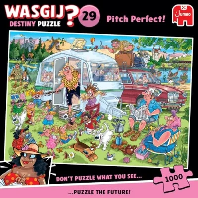 Image of Wasgij Destiny 29, Pitch Perfect Unique 1000 Piece Jigsaw Puzzle for Adults Colourful, Puzzling, Challenging &amp; Brainteasing Adult Jigsaws 100% Recycled Cardboard 1000Pc Puzzles Jumbo