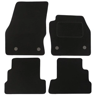 Image of JVL Fully Tailored 4 Piece Carpet Car Mat Set with Clips