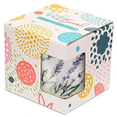 Image of Puckator Pick of the Bunch Lavender Fields Ceramic Indoor Plant Pot Small Decorative Pots House Basket Gifts Home Decoration Gift Planter Planters For Women Flowerpot