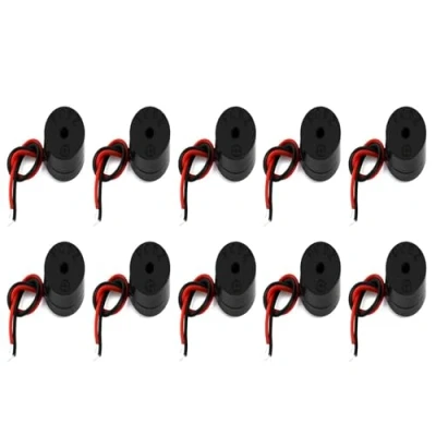 Image of 10 Pcs Buzzer, 3 12V Electronic Buzzer for Physical Circuits Continuous Sound Alarm