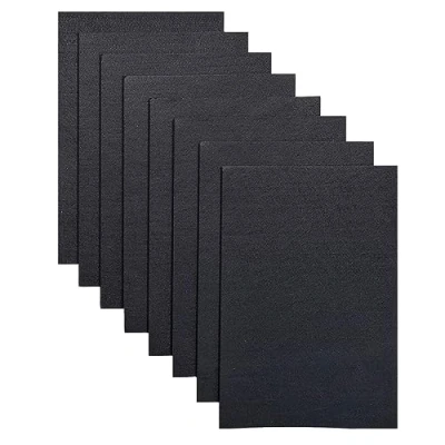 Image of Jtnohx Stiff Felt for Crafts, 2mm Thick Colour Sheets, 8 Pcs 20x30cm Craft Fabric Sewing &amp; DIY Projects (Black)