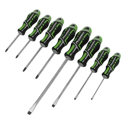 Image of Sealey Premier Screwdriver Set 8pc GripMAX® Hi Vis Green