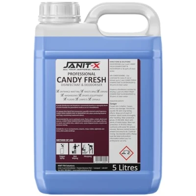 Image of Janit X Candy Fresh Disinfectant &amp; Deodoriser 5 Litre (without pump, 1 Bottle)