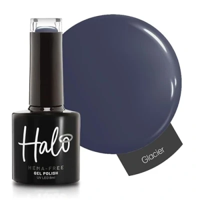 Image of Halo Gel Polish 8ml Glacier. UV/LED Nail Polish, Long Lasting &amp; Easy To Apply. Soak Off Art Colours For Manicure Pedicure. Professional Home Use.