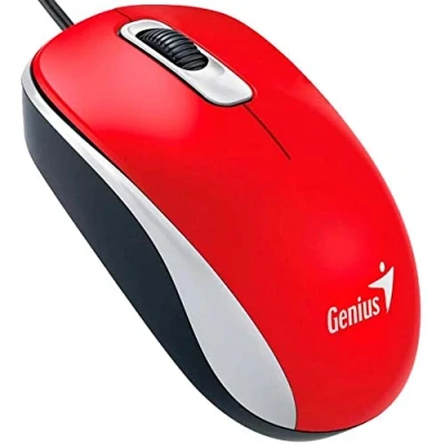 Image of Genius DX 110 PC Mouse, PC/Mac, 2 Ways, Red, 31010116104
