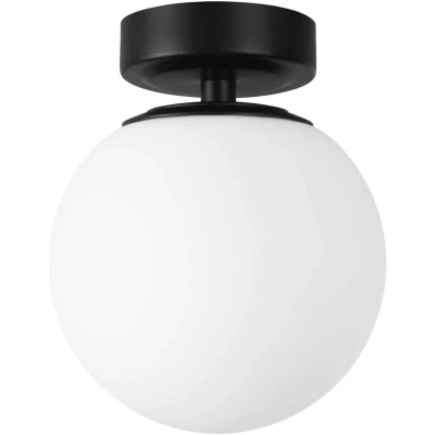 Image of Giro 2 Globe Ceiling Light Black, Opal, IP44