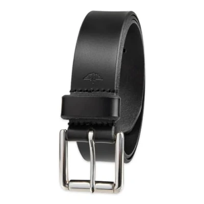 Image of DOCKERS Men&#039;s Leather Casual Belt, Black, 40