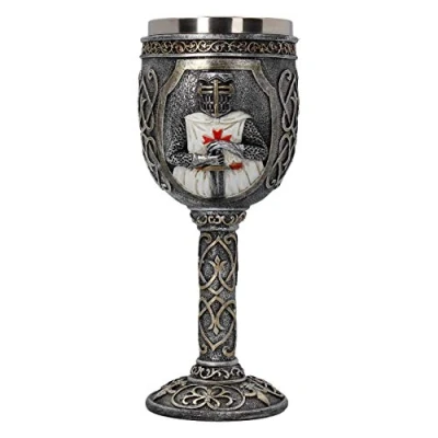 Image of Nemesis Now Templars Goblet 22cm Grey