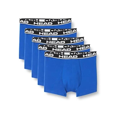Image of HEAD Men&#039;s Boxer, Blue/Black, XL (Pack of 5)