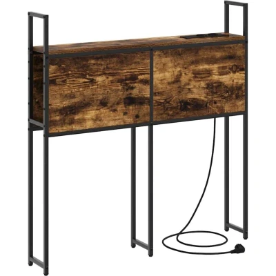 Image of Storage Headboard Smoked oak 90 cm Engineered wood vidaXL