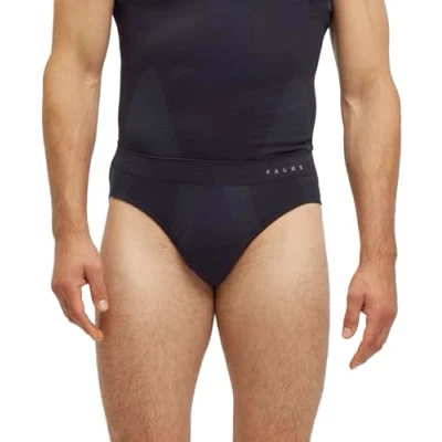 Image of FALKE Men&#039;s Warm M BR Functional Yarn Quick Dry 1 Piece Base Layer Underwear, Black (Black 3000) new eco friendly, S