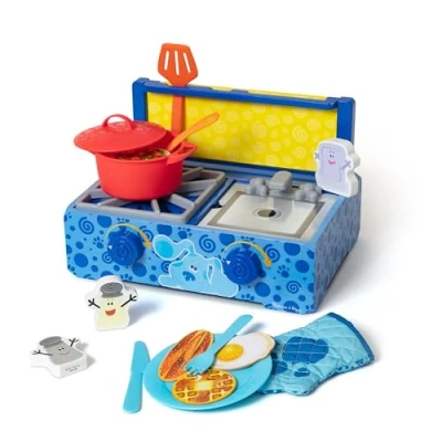 Image of Melissa &amp; Doug Blue&#039;s Clues You! Wooden Cooking Play Set