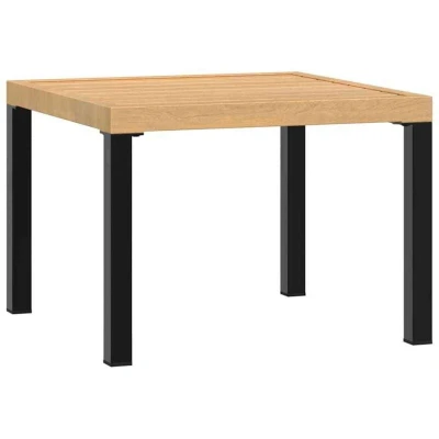 Image of vidaXL Garden Coffee Table Black 55x55x39.5 cm Powder coated Steel