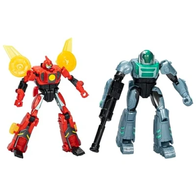 Image of Transformers EarthSpark Cyber Combiner Terran Twitch and Robby Malto Action Figures